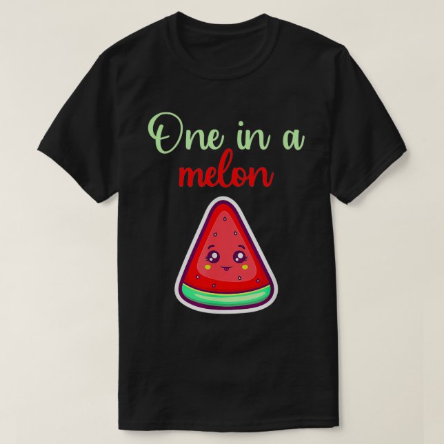 T-shirt Un melon drôle de pastèque d'été fruit melon (Design devant)