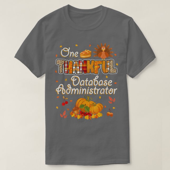 T-shirt Un Merci Administrateur De Base De Données Automne (Design devant)
