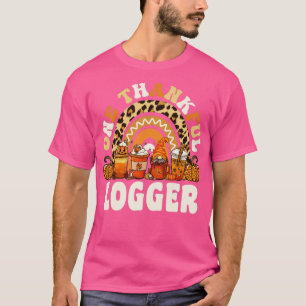 T-shirt Un Merci au blogueur Thanksgiving Rainbow Leopard