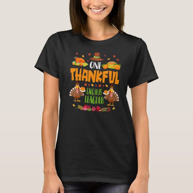 T-shirt Un Merci Calculus Enseignant Automne Thanksgi (Devant)