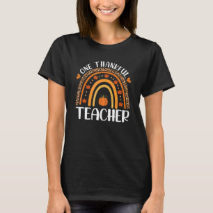 T-shirt Un Merci Maître Thanksgiving Rainbow Leopard