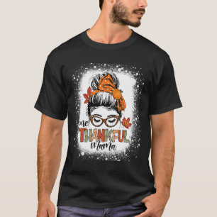 T-shirt Un Merci Mama Messy Bun Maman Automne Merci