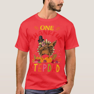 T-shirt Un Merci Stepdad Turquie Dabbing Automne L'Automne