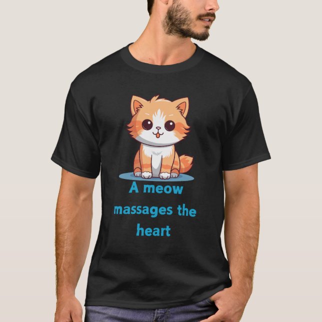 T-shirt Un message clair est un coeur (Devant)