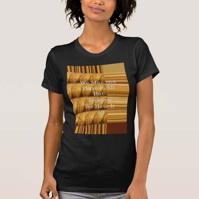 T-shirt Un message inspirant avec la conception africaine  (Devant)