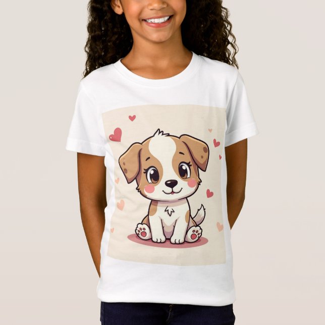 T-Shirt un mignon chiot (Devant)