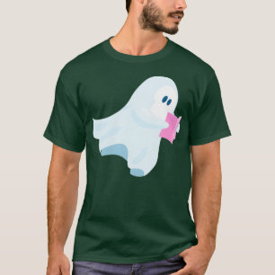 T-shirt Un mignon fantôme lisant un livre