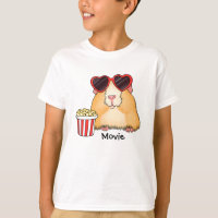 Un mignon hamster. fan de cinéma. Amoureux du hams