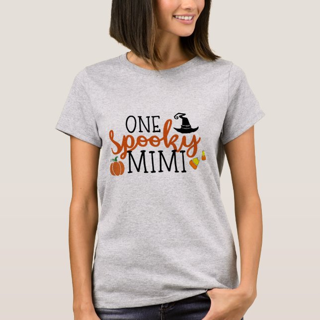 T-shirt Un Mimi éffrayant Halloween (Devant)