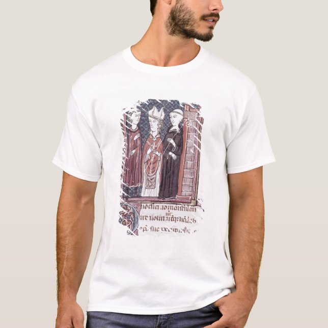 T-shirt Un moine, un évêque et un abbé (Devant)