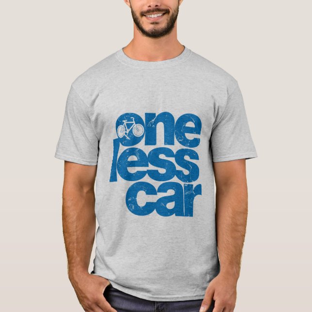 T-shirt Un moins de voiture (Devant)