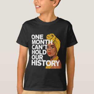 T-shirt Un mois ne peut pas contenir notre histoire africa
