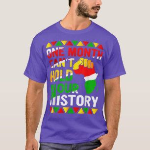T-shirt Un mois peut tenir notre histoire Black Histoire M