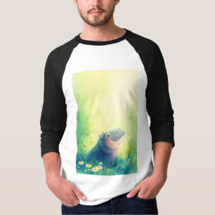 T-shirt Un moment calme d'un hippopotame