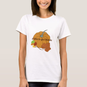 T-shirt Un moment pour remercier le citrouille et le t-shi