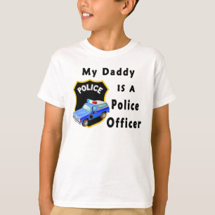 T-shirt Un mon papa est un policier