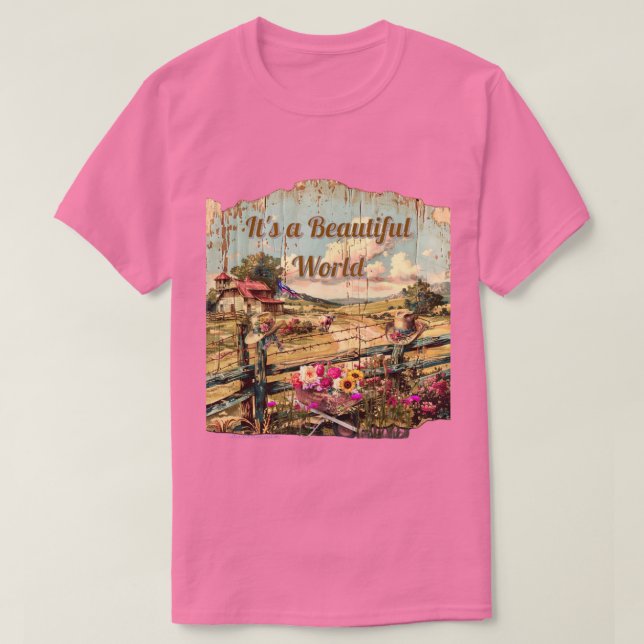 T-shirt Un monde magnifique (Design devant)