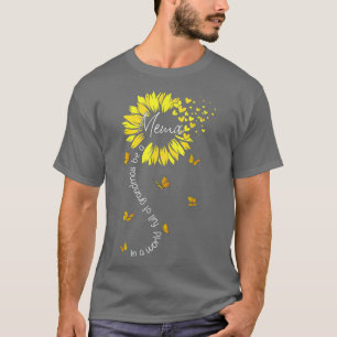 T-shirt Un Monde Plein De Grandmas Soyez Un Mème Tournesol