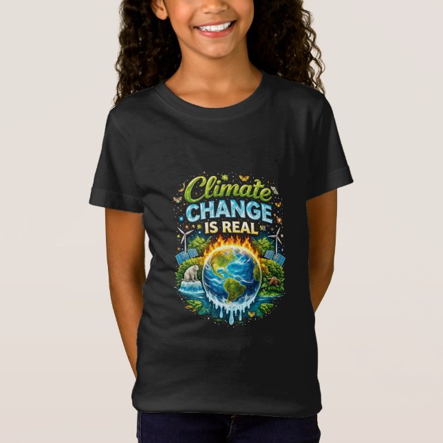 T-Shirt Un monde qui se réchauffe (Devant)