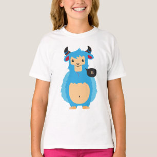 T-shirt Un monstre drôle qui dit bonjour