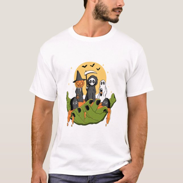 T-shirt Un morceau d'Halloween (Devant)