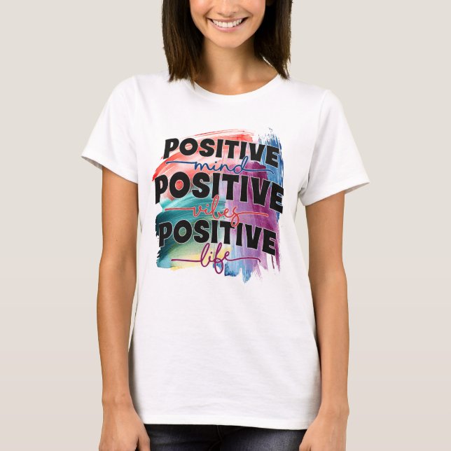 T-shirt Un mot d'art d'inspiration positive (Devant)