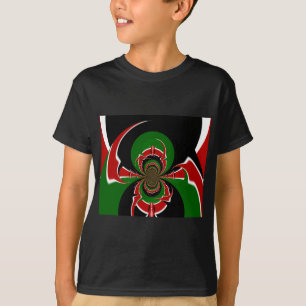 T-shirt Un Motif du drapeau kényan dynamique : un art puis