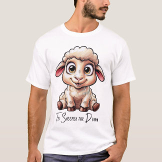 T-shirt Un mouton caricaturale amusant Too Sheepish pour l