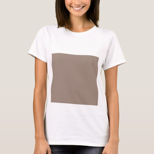 T-shirt un mur marron avec une horloge (Devant)