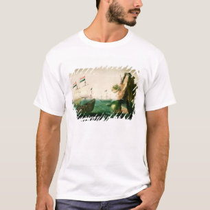T-shirt Un navire marchand néerlandais outre d'une côte