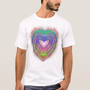 T-shirt Un néon coloré amusant Graffiti scintillant design