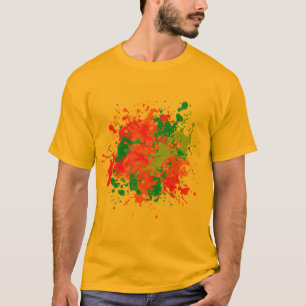 T-shirt Un Neon Vibrant Splash Art Abstrait