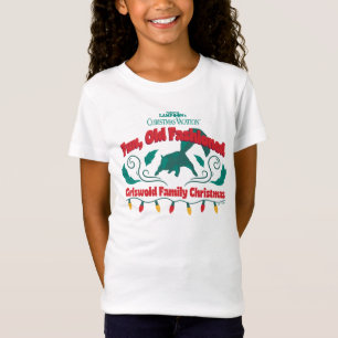 T-Shirt Un Noël amusant et à l'ancienne de la famille Gris