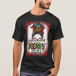 T-shirt Un Noël Maman Merry Bun Maman Méché
