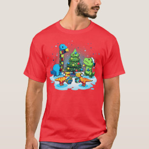 T-shirt Un Noël très Dino 2023 Dinosaures Drôle Noël