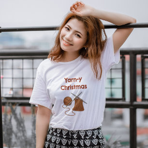 T-shirt Un Noël tricoté de fil