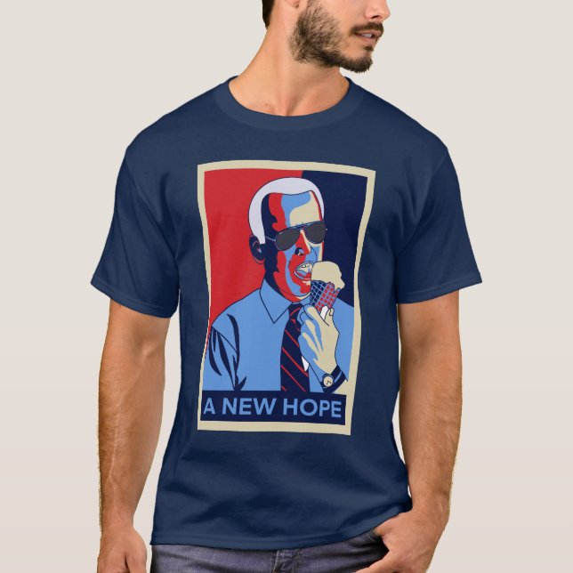 T-shirt Un nouvel espoir Joe Biden Illustration de crème g (Devant)