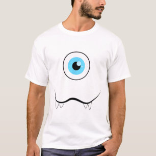 T-shirt Un Oeil Eyell Monstre visage drôle Halloween Costu