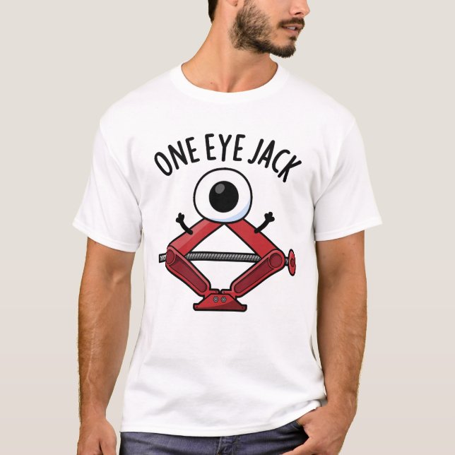 T-shirt Un Oeil Jack Funny Voiture Jack Pun (Devant)