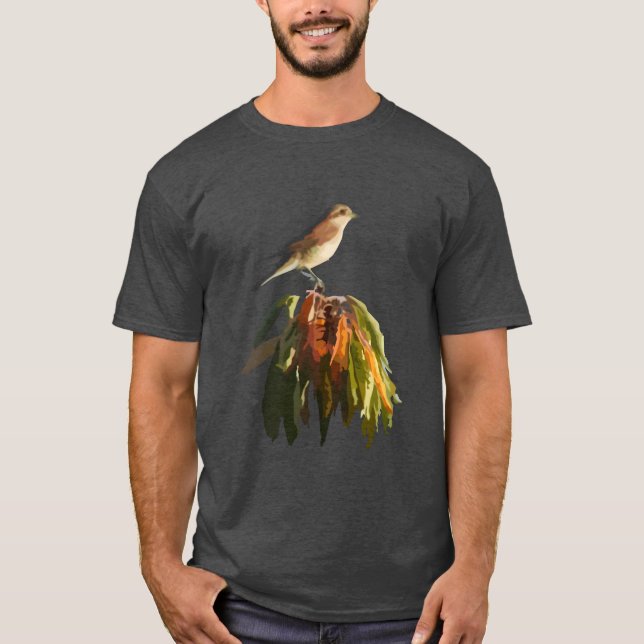 T-shirt Un oiseau mignon et drôle (Devant)