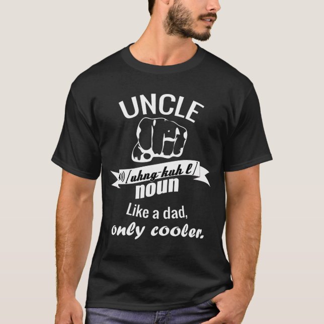 T-shirt Un oncle comme un père seulement glacière (Devant)