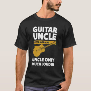 T-shirt Un oncle de guitare comme une corde de guitare nor