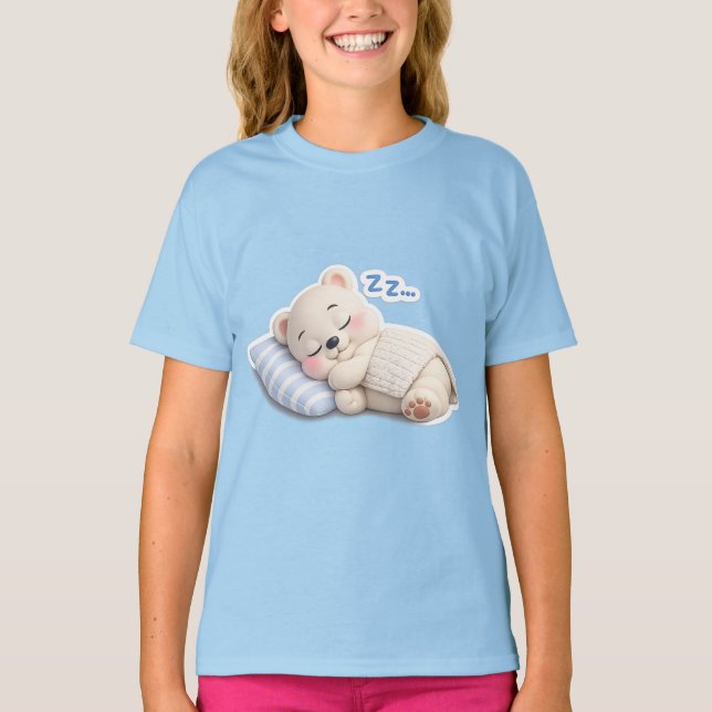 T-shirt Un ours endormi (Devant)