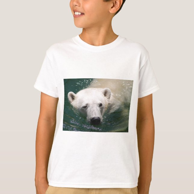 T-shirt Un ours polaire qui fait froid (Devant)