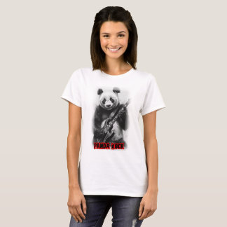 T-shirt Un panda joue du Rock avec une guitare électrique