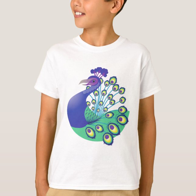 T-shirt Un paon très splendide (Devant)
