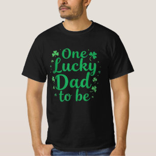 T-shirt Un papa chanceux pour être le trèfle de la Saint-P
