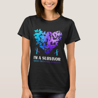 T-shirt Un Papillon de Sensibilisation à la Prévention de 