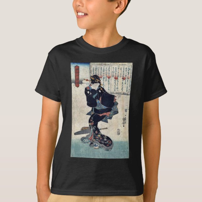 T-shirt Un par Utagawa, Kuniyoshi Ukiyoe (Devant)