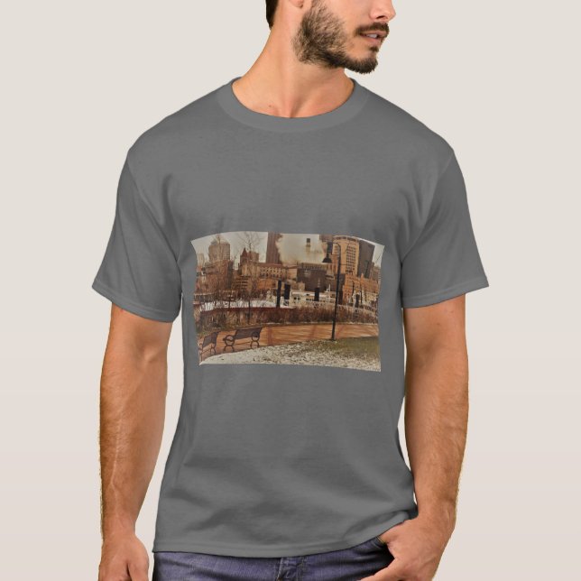 T-shirt Un parc St Paul surdimensionné (Devant)